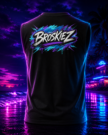 Broskiez Twilight Wave Muscle Tee