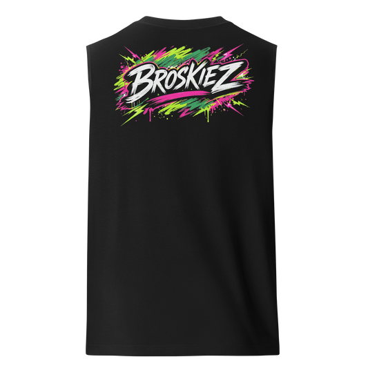 Broskiez Electric Lime Muscle Tee