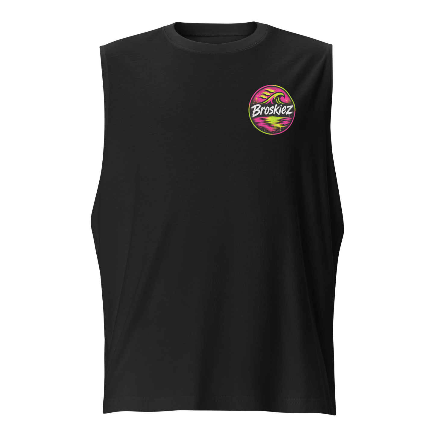 Broskiez Electric Lime Muscle Tee
